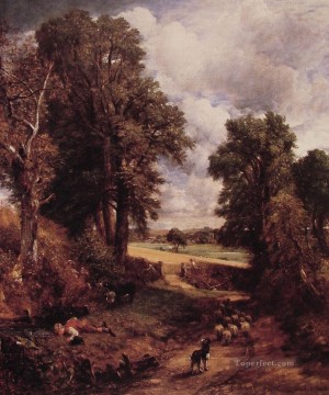 El paisaje romántico del campo de maíz John Constable Pinturas al óleo